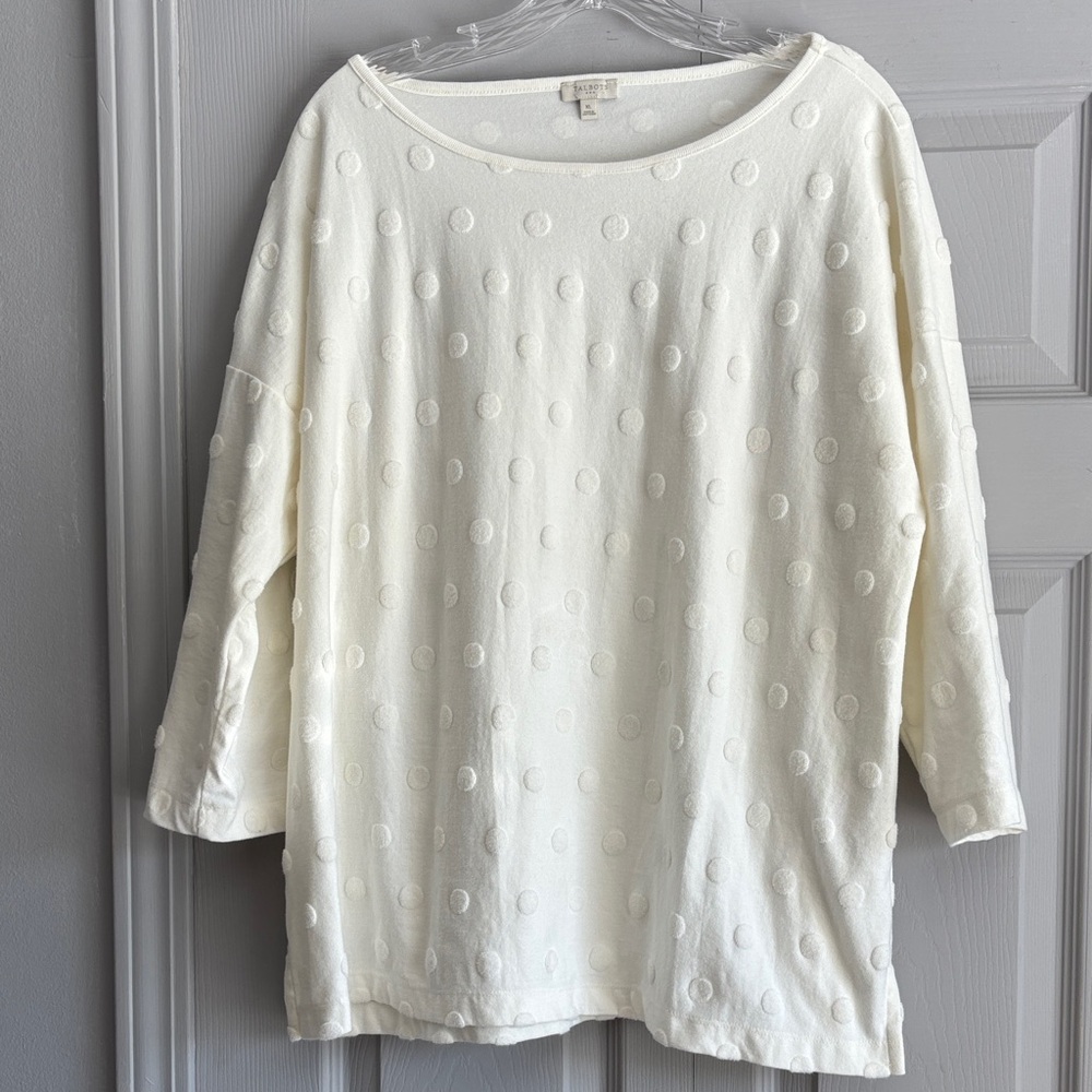 Talbots White Top XL